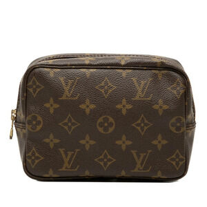 LOUIS VUITTON Authentic Brown Monogram Leather Pouch
